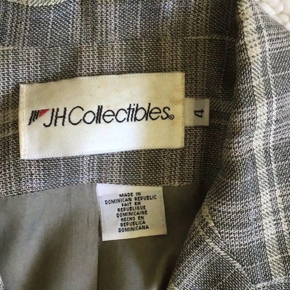 Gray/Sage Green Plaid Skirt Set - Picture 2 of 9